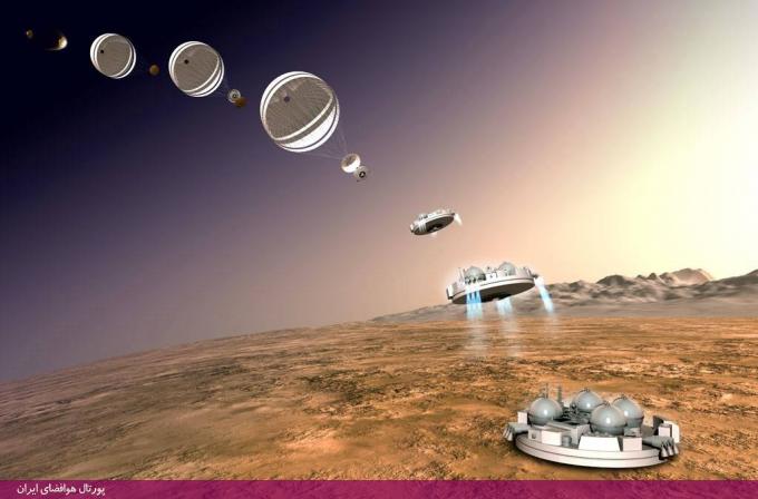 مراحل فرود کاوشگر شیاپارلی (Schiaparelli) سازمان فضایی اروپا بر روی سیاره مریخ