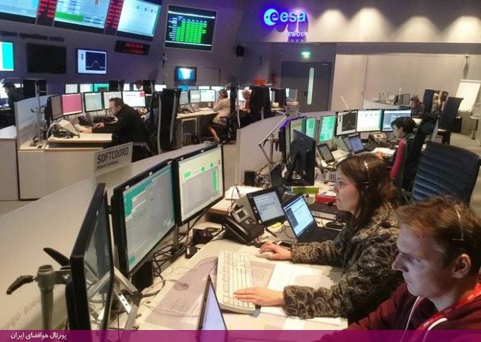 تیم کنترل ماموریت اگزومارس سازمان فضایی اروپا مستقر در آلمان