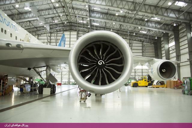 نخستین آزمایش هوایی موتور جت قدرتمند GE9X ساخت جنرال الکتریک بر روی هواپیمای بویینگ 747