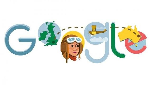 تغییر لوگوی گوگل به افتخار نخستین زنی که به تنهایی ۱۵۷ ساعت پرواز کرد