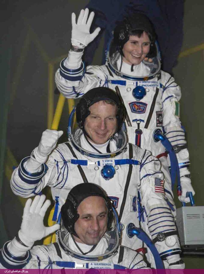 اعزام سه فضانورد روسی، آمریکایی و ایتالیایی با فضاپیمای سایوز روسیه به ایستگاه فضایی بین‌المللی