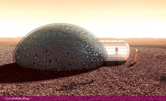خانه‌های چاپ سه‌بعدی حبابی شکل برای زندگی در مریخ