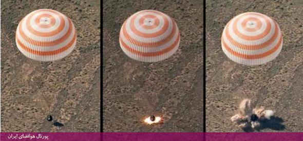 گزارش تصویری از بازگشت سه فضانورد ایستگاه فضایی به زمین