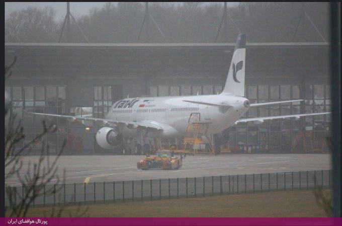 تصاویر اولین هواپیمای نو ایرباس که قرار است تحویل ایران شود