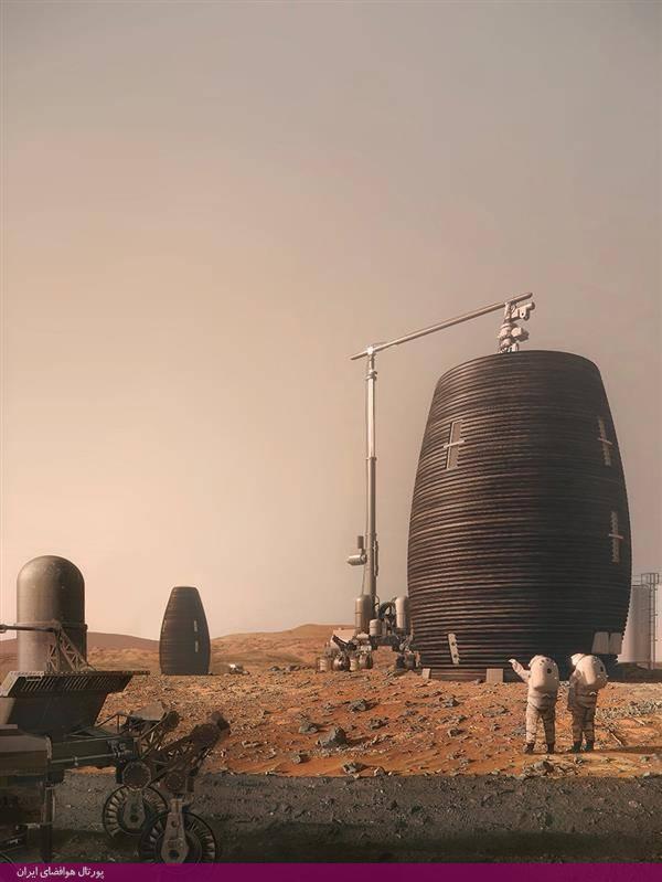 رقابت خانه‌های فضایی ناسا / سکونتگاه چاپ 3 بعدی برای زندگی در مریخ (+تصاویر)