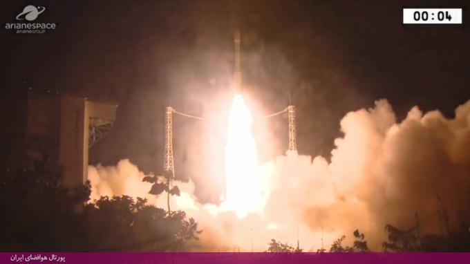 سقوط موشک اروپایی «وگا» دو دقیقه پس از پرتاب