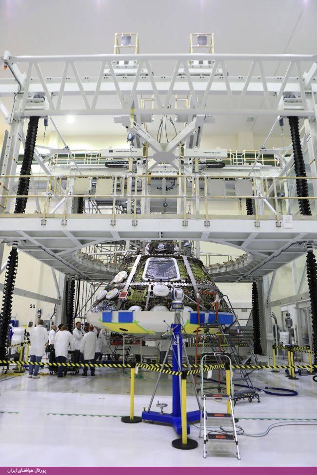 آماده‌سازی کپسول فضایی اوریون برای انتقال به مرکز پلام بروک ناسا