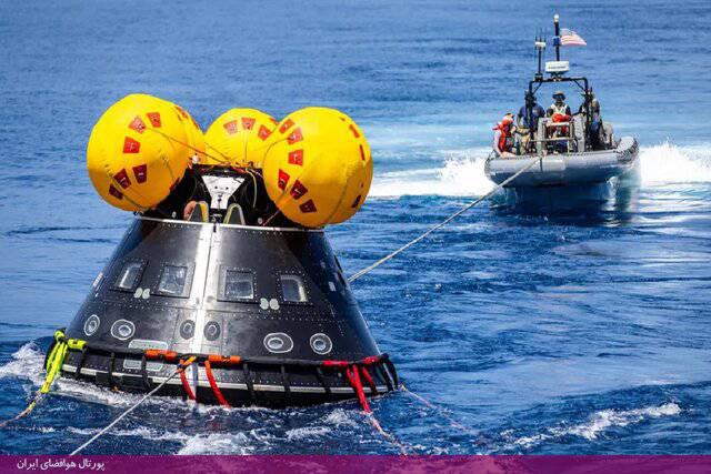انجام تمرین عملیات بازیابی ماموریت آرتمیس ۲ در اقیانوس / استفاده از بدل فضانوردان در تمرین برای عملیات فضایی