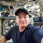 ISS043E279114 (05/30/2015) --- NASA Astronaut Scott Kelly works aboard the International Space Station on May 30, 2015 on a number of science experiments and maintenance of the stations equipment.